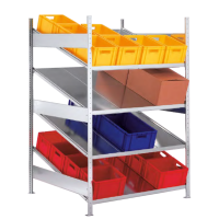 Rayonnage incliné FIFO - Stockage dynamique galvanisé