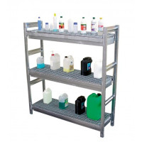 Rayonnage de Rétention Acier Galvanisé 100l - 510x1520mm Rayonnage de Rétention Acier Galvanisé 100l - 510x1520mm