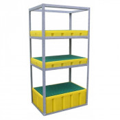 Rayonnage de Rétention Acier Galvanisé 200l - 670x1010mm