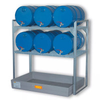 Rayonnage de rétention pour fûts de 60L