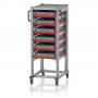 Chariot porte-bacs Euro – Hauteur 134,6 cm – 6 rails, 6  bacs euro