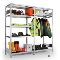 Rayonnage penderie modulable - Stockage galvanisé