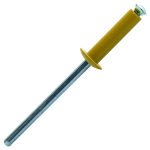 Rivets tête plate laquée jaune Ø 4