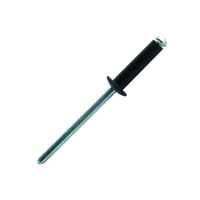 Rivets tête plate laquée noir RAL 9005 Ø 4.8