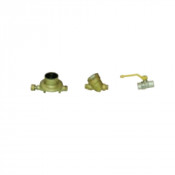 Vanne gaz naturel Femelle/Femelle 1/2"