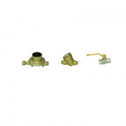 Vanne gaz naturel Femelle/Femelle 1/2"