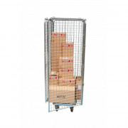 Roll de Manutention Sécurisé Acier Zingué Verrouillable - 720x800x1900mm - 400kg
