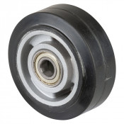 Roue Caoutchouc Élastique Ø100mm - 150kg - Grand confort & Roulement à billes