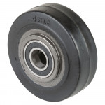 Roue Caoutchouc Élastique Ø100mm - 150kg - Grand confort & Roulement à billes