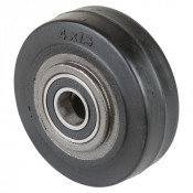 Roue Caoutchouc Élastique Ø100mm - 150kg - Grand confort & Roulement à billes