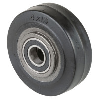 Roue Caoutchouc Élastique Ø100mm - 150kg - Grand confort & Roulement à billes Roue Caoutchouc Élastique Ø100mm - 150kg - Grand confort & Roulement à billes