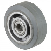 Roue Caoutchouc Élastique Ø100mm - 150kg - Grand confort & Roulement à billes