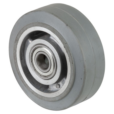 Roue Caoutchouc Élastique Ø100mm - 150kg - Grand confort & Roulement à billes