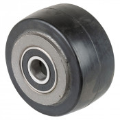 Roue Caoutchouc Élastique Ø100mm - 210kg - Grand confort & Roulement à billes