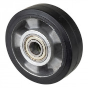 Roue Caoutchouc Élastique Ø125mm - 200kg - Grand confort & Roulement à billes