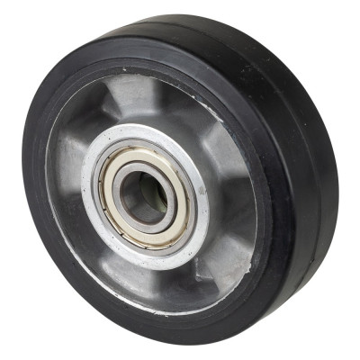 Roue Caoutchouc Élastique Ø125mm - 200kg - Grand confort & Roulement à billes