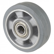 Roue Caoutchouc Élastique Ø125mm - 200kg - Grand confort & Roulement à billes