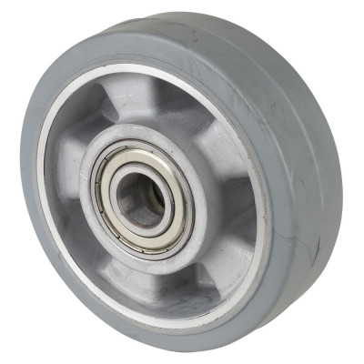 Roue Caoutchouc Élastique Ø125mm - 200kg - Grand confort & Roulement à billes