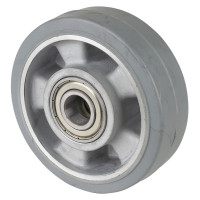 Roue Caoutchouc Élastique Ø125mm - 200kg - Grand confort & Roulement à billes