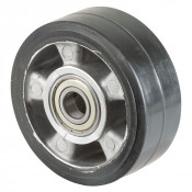 Roue Caoutchouc Élastique Ø125mm - 220kg - Grand confort & Roulement à billes