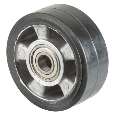 Roue Caoutchouc Élastique Ø125mm - 220kg - Grand confort & Roulement à billes