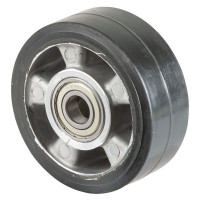 Roue Caoutchouc Élastique Ø125mm - 220kg - Grand confort & Roulement à billes