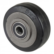 Roue Caoutchouc Élastique Ø125mm - 275kg - Grand confort & Roulement à billes
