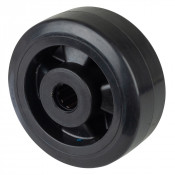 Roue Caoutchouc Élastique Ø125mm - 300kg - Absorption chocs & Silence