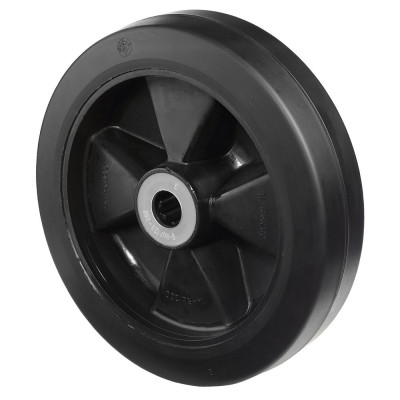 Roue Caoutchouc Élastique Ø200mm - 400kg - Absorption chocs & Silence