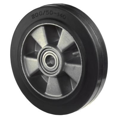 Roue Caoutchouc Élastique Ø200mm - 450kg - Grand confort & Roulement à billes