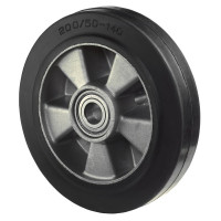 Roue Caoutchouc Élastique Ø200mm - 450kg - Grand confort & Roulement à billes Roue Caoutchouc Élastique Ø200mm - 450kg - Grand confort & Roulement à billes