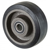 Roue Caoutchouc Élastique Ø200mm - 550kg - Grand confort & Roulement à billes