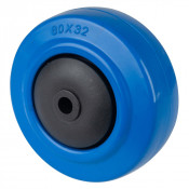 Roue Caoutchouc Élastique Ø80mm - 120kg - Grand confort & Roulement à billes