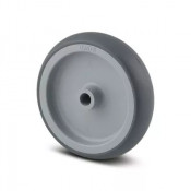 Roues Caoutchouc Gris Moyeu Lisse – Roulement Souple – Charges 35 à 100 kg – TENTE