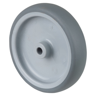 Roue Caoutchouc thermoplastique Ø100mm - Moyeu lisse économique