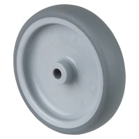 Roue Caoutchouc thermoplastique Ø100mm - Moyeu lisse économique Roue Caoutchouc thermoplastique Ø100mm - Moyeu lisse économique