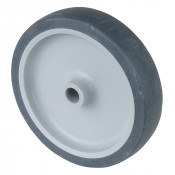 Roue Caoutchouc thermoplastique Ø125mm - Moyeu lisse économique