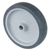 Roue Caoutchouc thermoplastique Ø125mm - Moyeu lisse économique Roue Caoutchouc thermoplastique Ø125mm - Moyeu lisse économique
