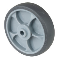 Roue Caoutchouc thermoplastique Ø125mm - Roulement à billes haute fluidité