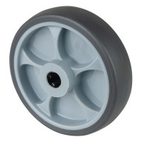 Roue Caoutchouc thermoplastique Ø125mm - Roulement à rouleaux robuste Roue Caoutchouc thermoplastique Ø125mm - Roulement à rouleaux robuste