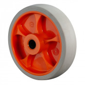 Roue Caoutchouc thermoplastique Ø125mm - Roulement à rouleaux robuste