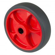 Roue Caoutchouc thermoplastique Ø125mm - Roulement à rouleaux robuste