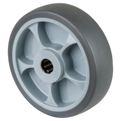 Roue Caoutchouc thermoplastique Ø160mm - Moyeu lisse économique