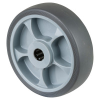 Roue Caoutchouc thermoplastique Ø160mm - Moyeu lisse économique