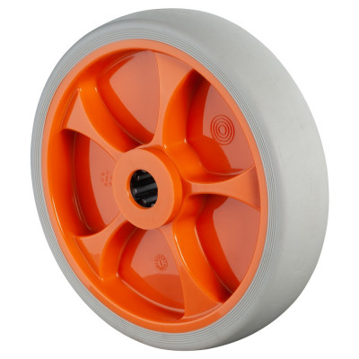 Roue Caoutchouc thermoplastique Ø160mm - Roulement à rouleaux robuste