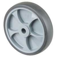 Roue Caoutchouc thermoplastique Ø200mm - Moyeu lisse économique