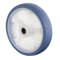 Roue Caoutchouc thermoplastique Ø200mm - Roulement à rouleaux robuste Roue Caoutchouc thermoplastique Ø200mm - Roulement à rouleaux robuste