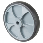 Roue Caoutchouc thermoplastique Ø250mm - Moyeu lisse économique