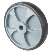Roue Caoutchouc thermoplastique Ø250mm - Moyeu lisse économique
