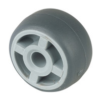 Roue Caoutchouc thermoplastique Ø25mm - Moyeu lisse économique
